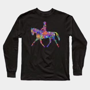 Equestrian watercolor Long Sleeve T-Shirt